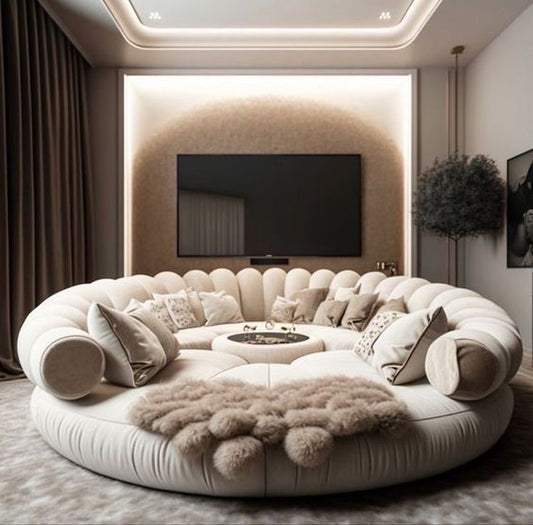 Rozzy Round Bed ( upholstered )