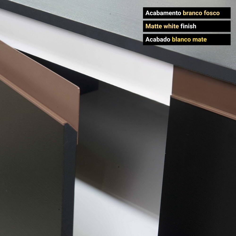 Kitchen cabinet Storage Stylish Look Black, Brown