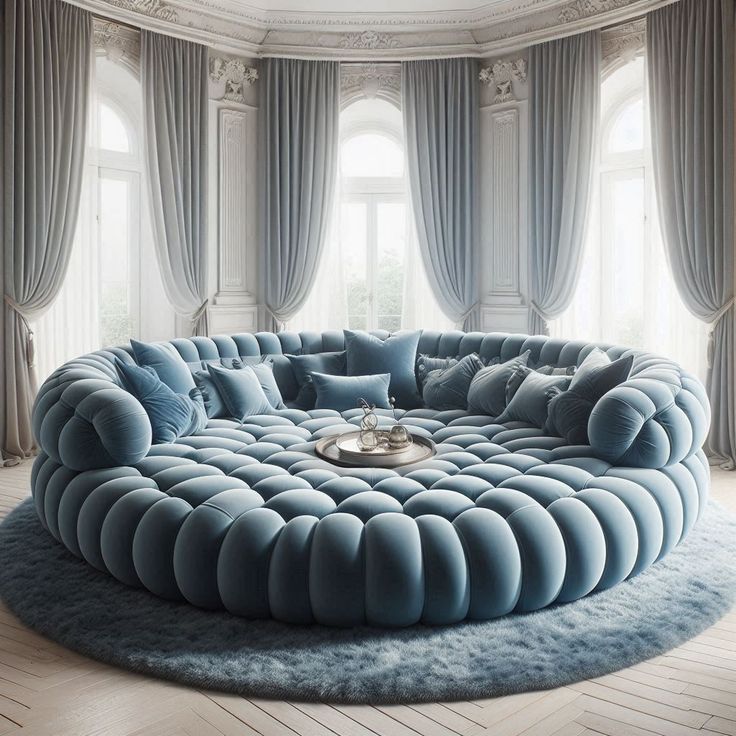 Rozzy Round Bed ( upholstered )