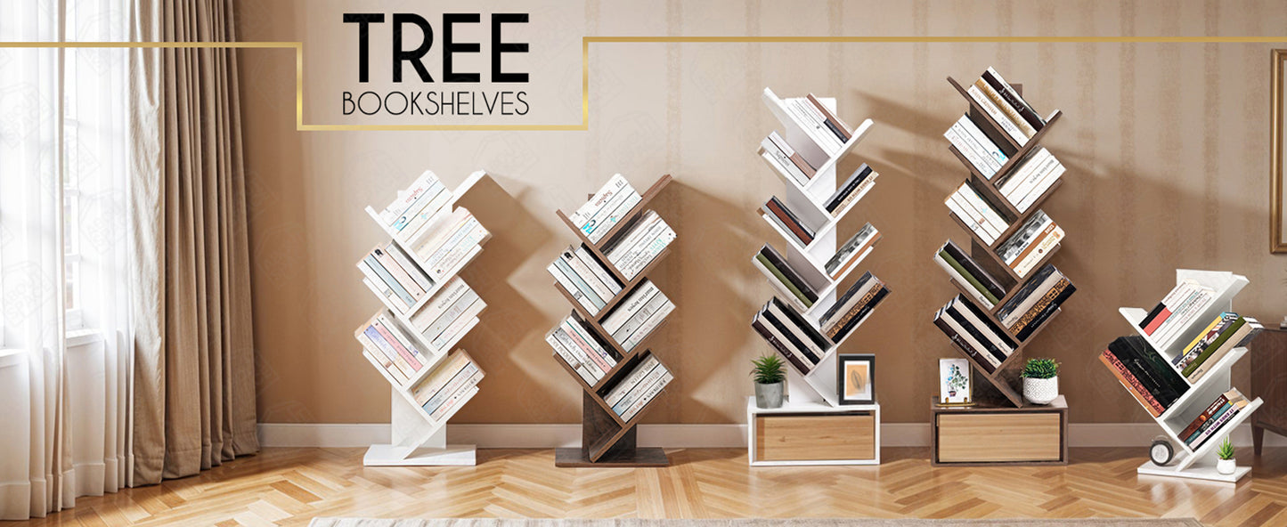 Tree Shaped Book Shelf for Study Room