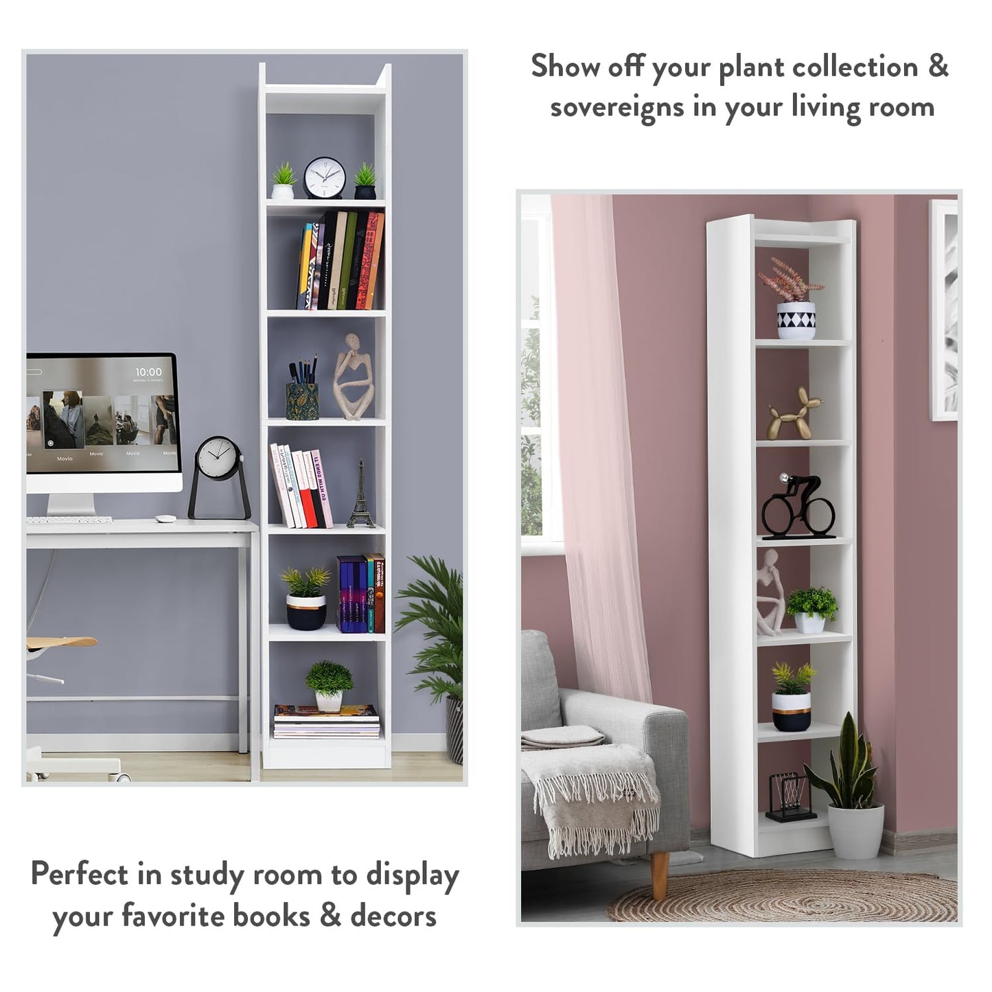Cube Book Shelves, Engineered Wood Book Rack for Study Room,Library, Bedroom, Living Room, Office