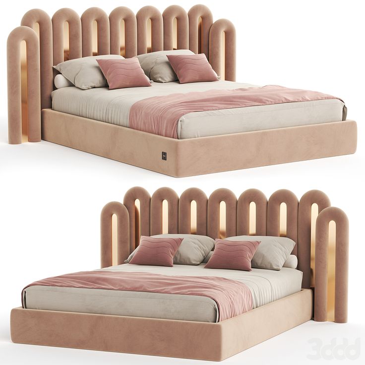 Nexa Luxury Upholstered Wooden Bed