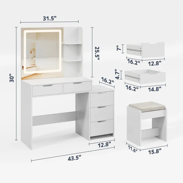 Asofer Dressing with Mirror and