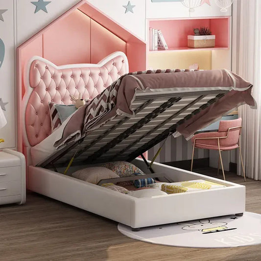 Bow Ribbon Kids Upholstered Baby Beds