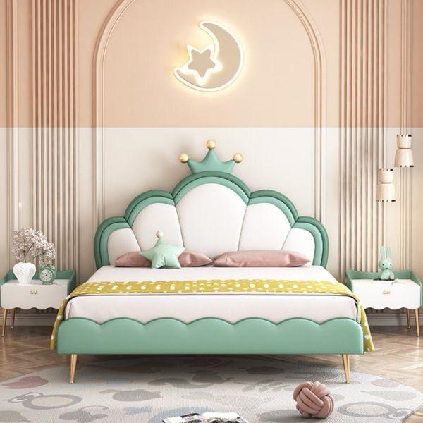 Crown King Kids Upholstered Bed