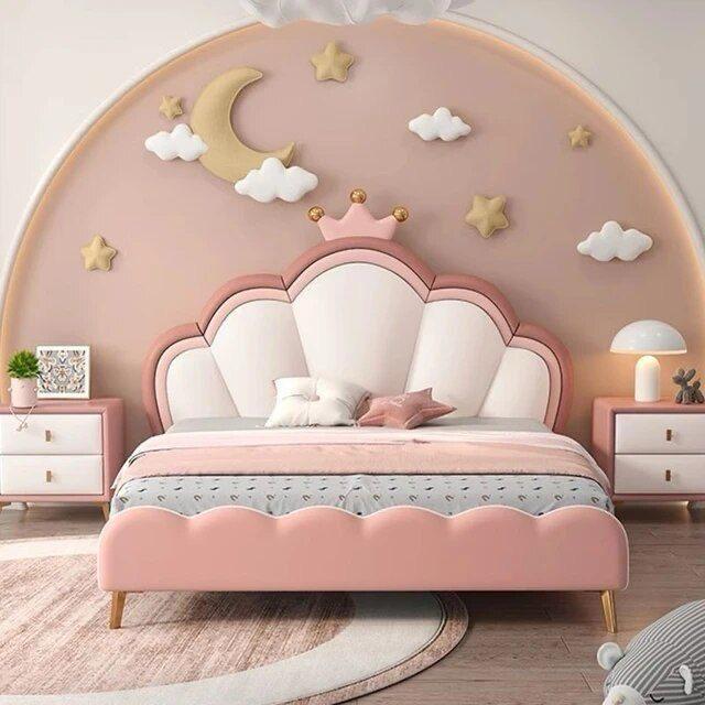 Crown King Kids Upholstered Bed