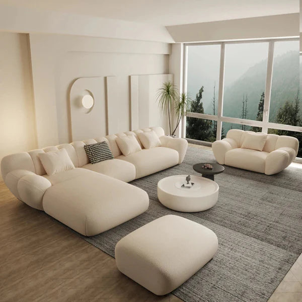 Ivory Luxury Comfort Sofa Set