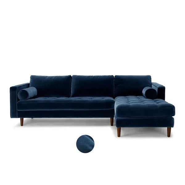 Luxury Tufted L-Shape Sectional Sofa