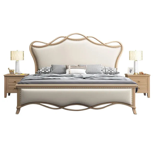 Luxury Tufted Wooden Bed Frame