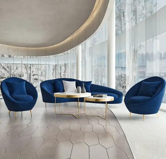 Modern Curved Sectional Sofa Set