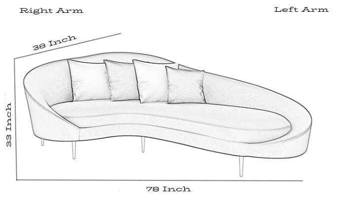 Modern Curved Sectional Sofa Set