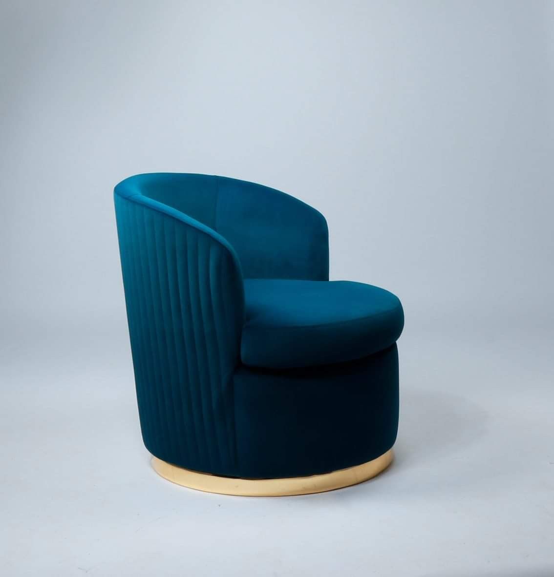 The Dori Boucle Curved Lounge Chair