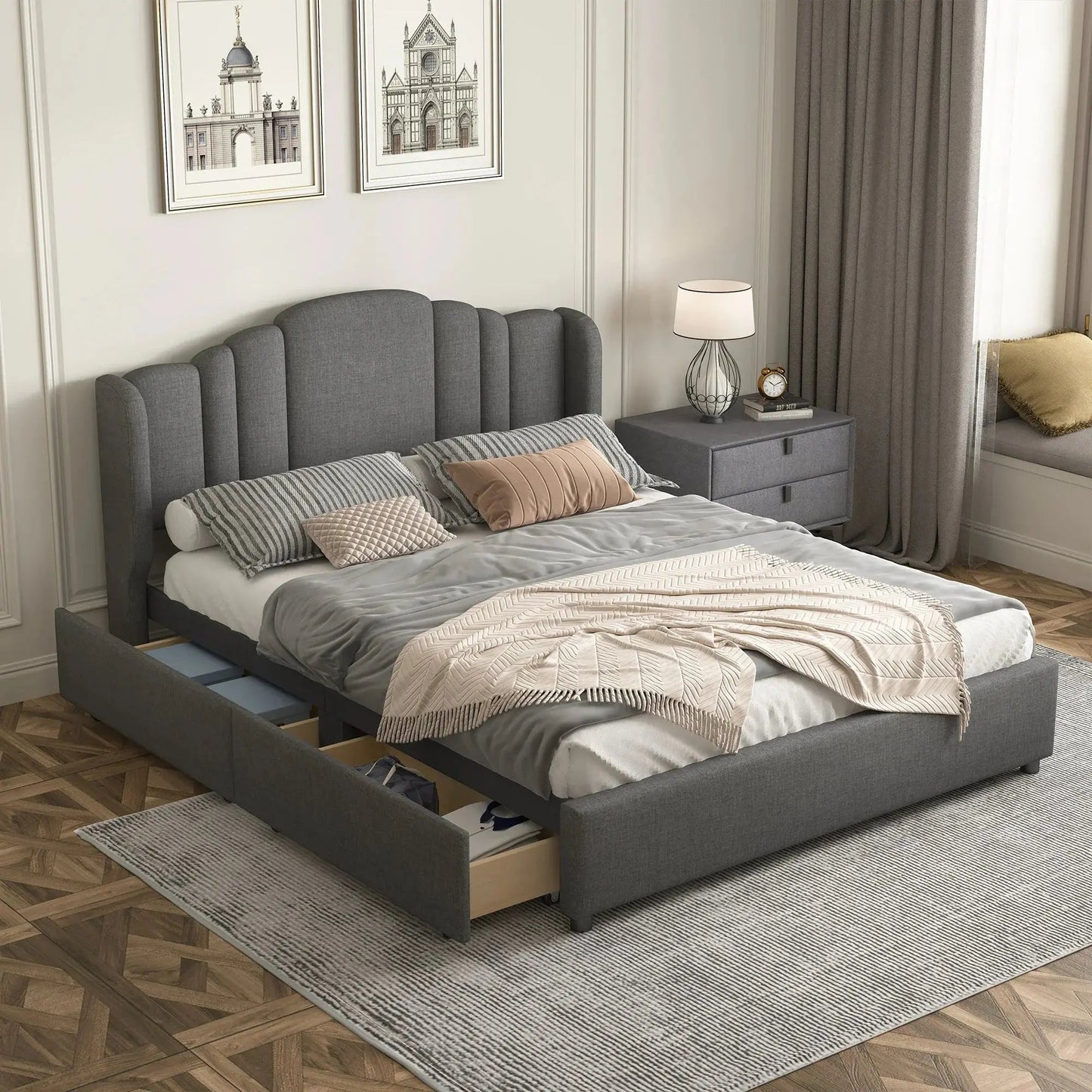 Without Storage Bed