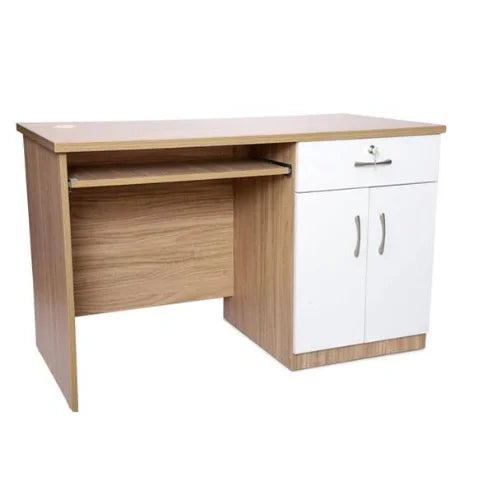 Lio- Stylish Office Desk Engineering Wood Office Table ( Pre-Laminated Particle Board Table)