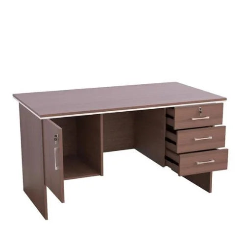 Lio- Stylish Office Desk Engineering Wood Office Table ( Pre-Laminated Particle Board Table)