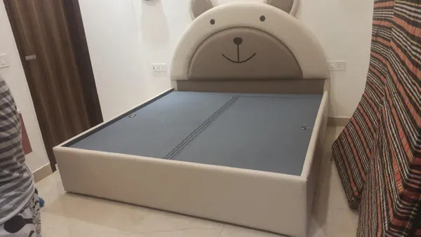 Bow Ribbon Kids Upholstered Baby Beds
