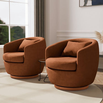 The Dori Boucle Curved Lounge Chair