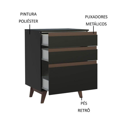 CROCKERY CABINET & SIDE TABLE