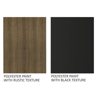 Compact Kitchen Set with Cabinets Ample Storage 120 Cm Wide with Multiple Compartments, 5 niches, 1 Drawers and PVC feet - Brown Beige