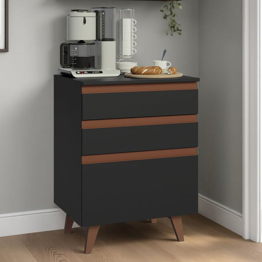 CROCKERY CABINET & SIDE TABLE