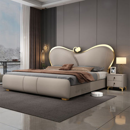 Royal Crest Upholstered Wooden Bed
