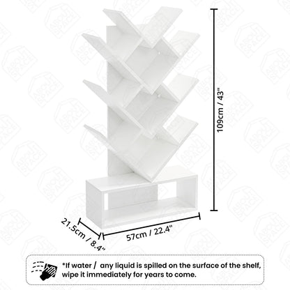 Tree Shaped Book Shelf, Engineering wood Book Rack for Study Room