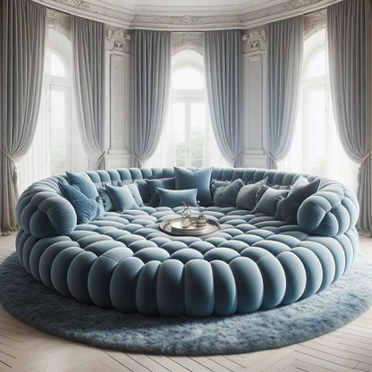 Rozzy Round Bed ( upholstered )