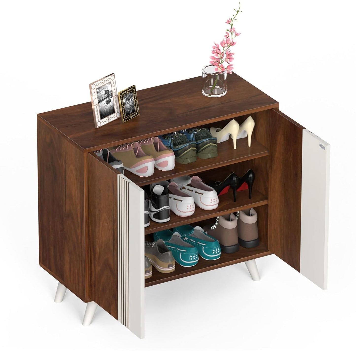 Sylvia Shoo Rack Engineered Wood Stylish Shoo Rack
