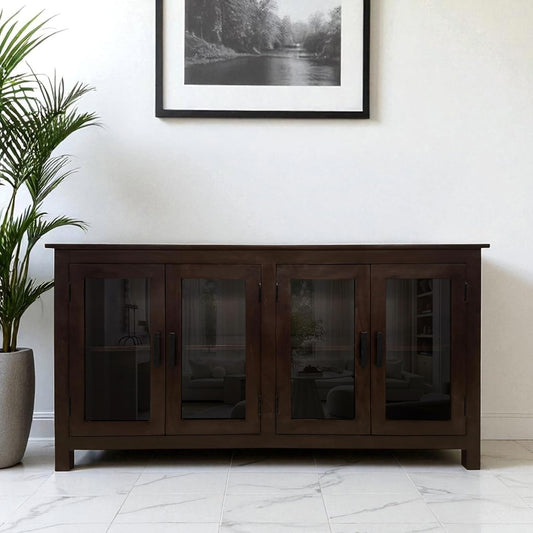 Carbo Sheesham Wood Console Sideboard Cabinet