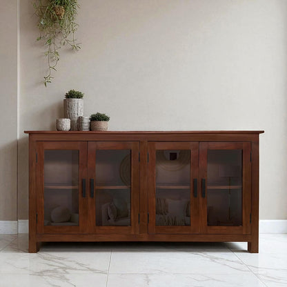Carbo Sheesham Wood Console Sideboard Cabinet