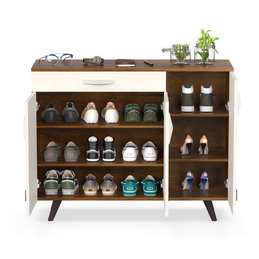 Sesha Shoe Rack & Console Multipurpose Engineered wood Rack