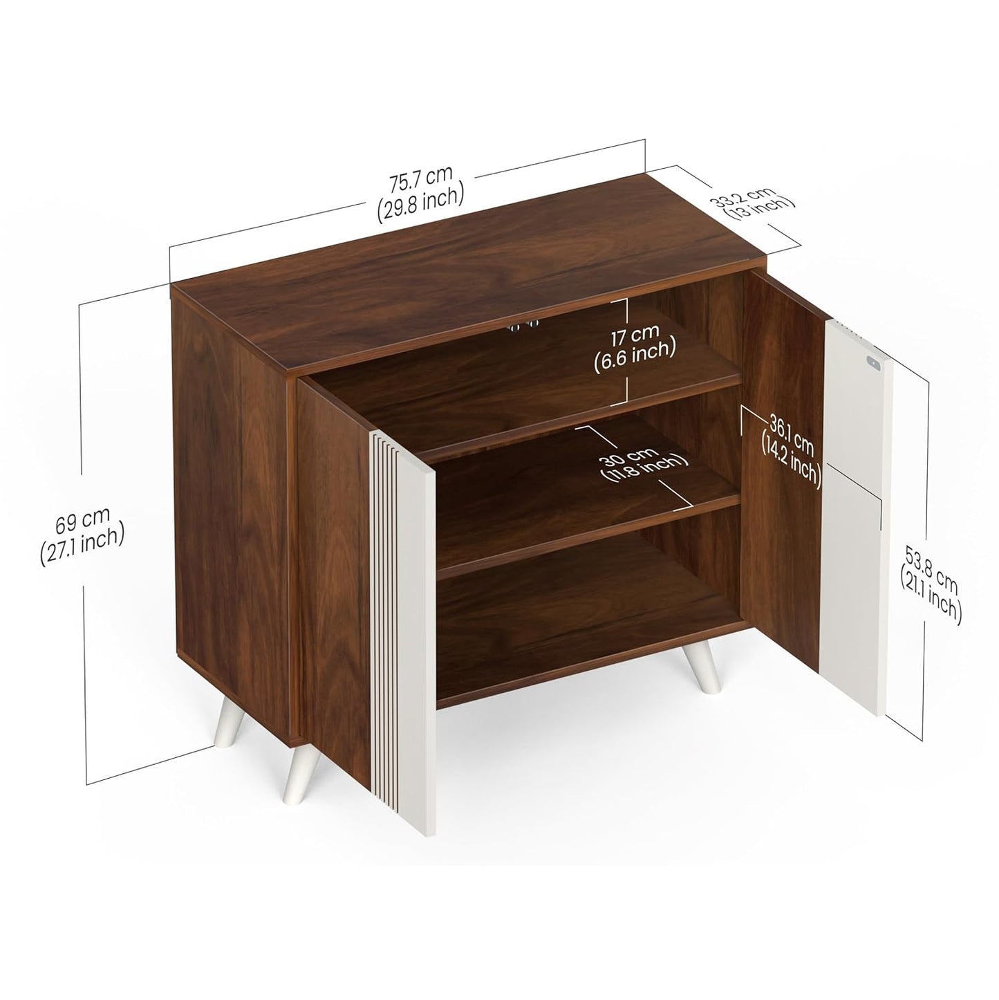 Sylvia Shoo Rack Engineered Wood Stylish Shoo Rack