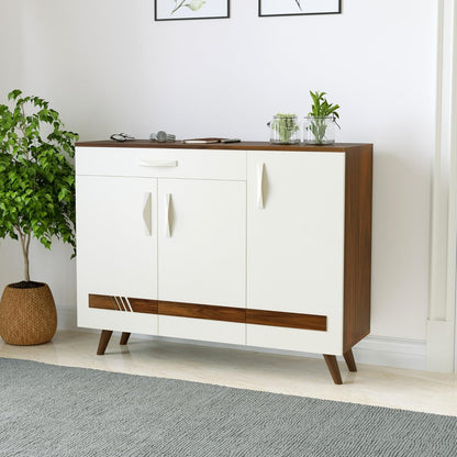 Sesha Shoe Rack & Console Multipurpose Engineered wood Rack