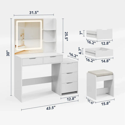Asofer Dressing  with Mirror and