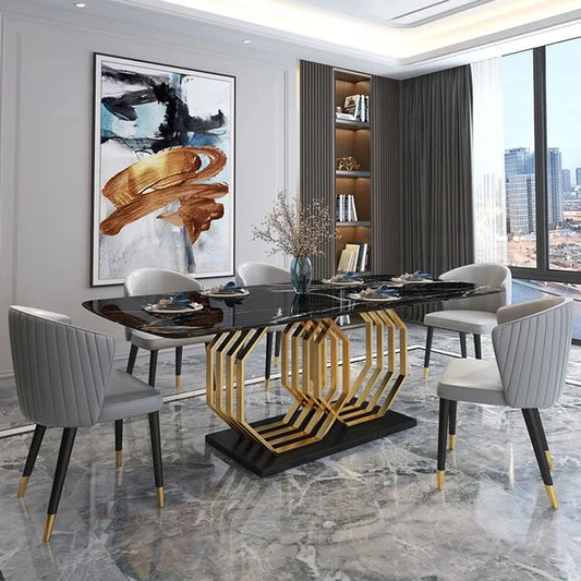 Bistro Premium Dining Set With Marble Top