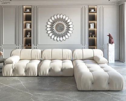 Curved L- Shap Sectional Sofa