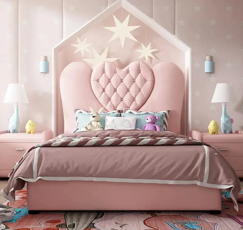 Gold Princess Bed ( upholstered Bed )