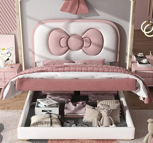 Wow Ribbon Kids Upholstered Bed
