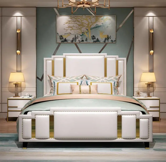 Discover Glamorous Art Luxury Upholstered bed