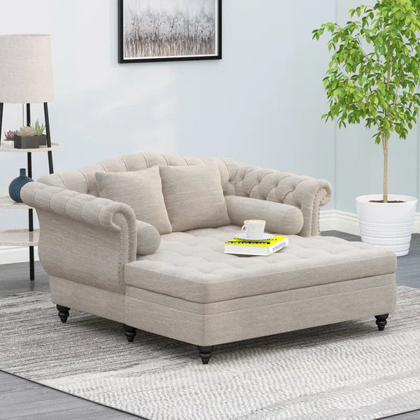 Lamb Upholstered Lounger
