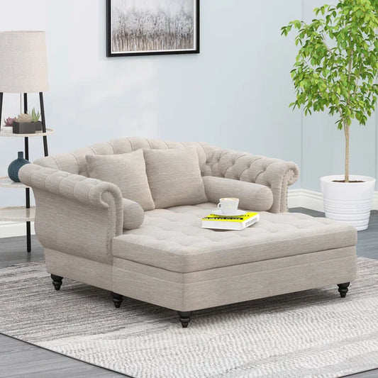 Lamb Upholstered Lounger