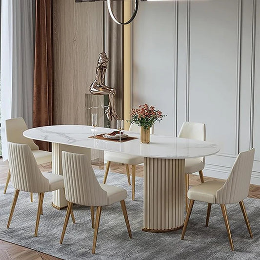 Pearle Dining Set with Marble Top