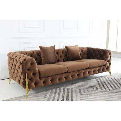 Savile Modern Luxury Tufted Living Room Sofa