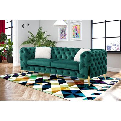 Savile Modern Luxury Tufted Living Room Sofa