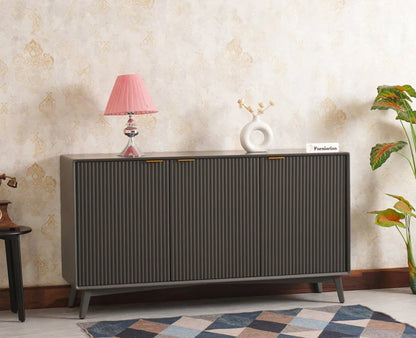 Solid Wood Three Door Sideboard Cabinet & Console