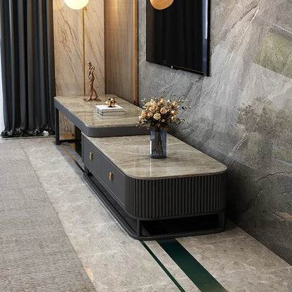 TV Stand Light Luxury Faux Marble Top