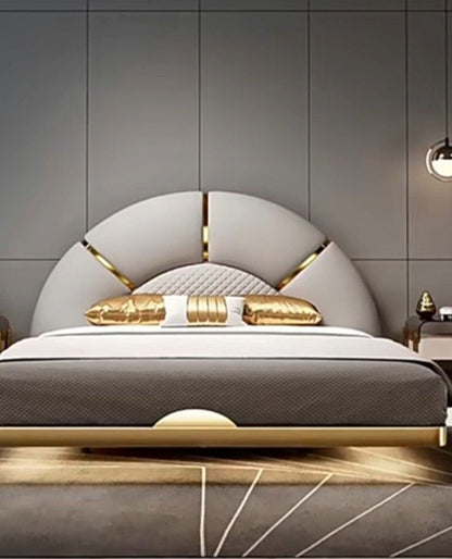 Royal Crest Upholstered Wooden Bed