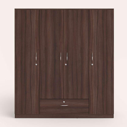 Modern Gold Touch Particle Wood  4 Door Almirah (Engineering Wood Wardrobe )